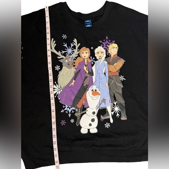 𝅺disney FROZEN ELSA, ANNA, OLAF LIGHT UP SWEATSHIRT CHRISTMAS WOMEN'S XXL - Picture 8 of 9